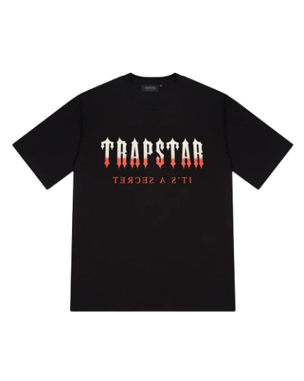 Trapstar London Logo sfumato nero/rosso Londra