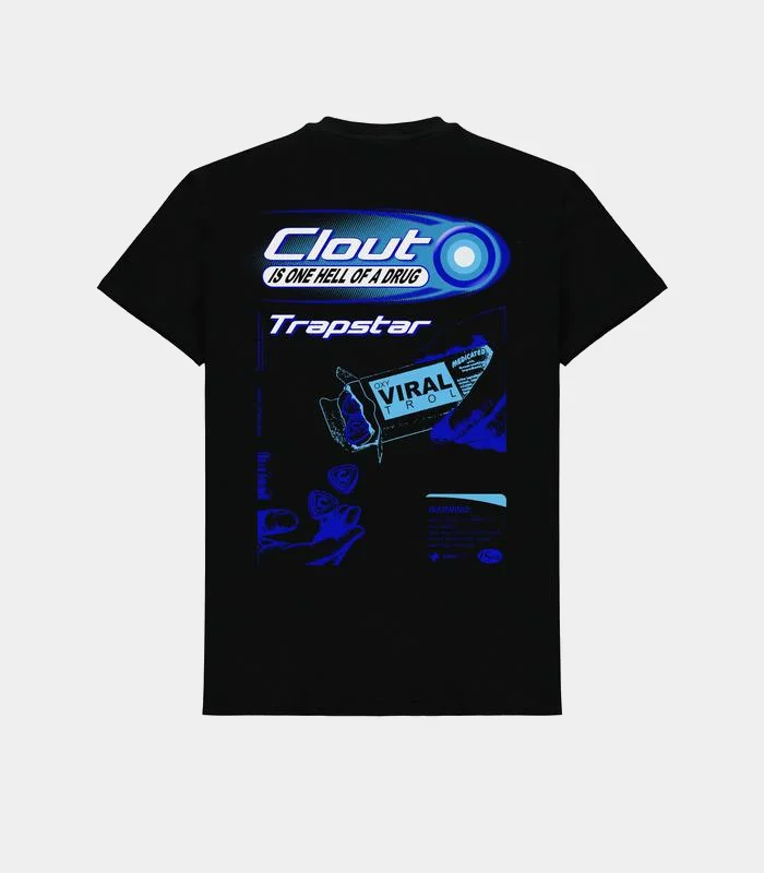 Official Trapstar Con Nera Clout Maglia