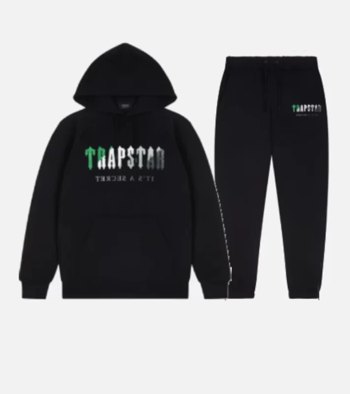 Official Trapstar Chenille Nero/Verde Tuta