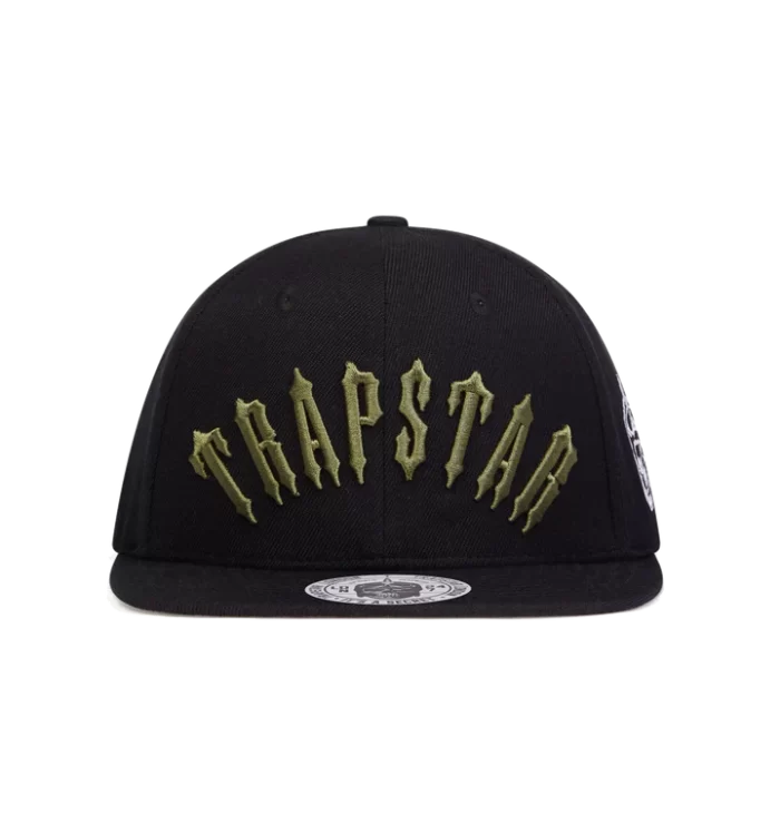 Official Trapstar SnapBack Nero/Oliva Cappello